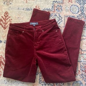 Modcloth Corduroy Maroon Pants